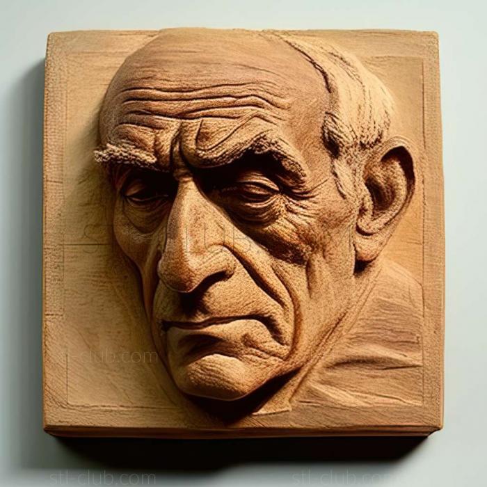3D мадэль Леон Голуб, американский художник. (STL)